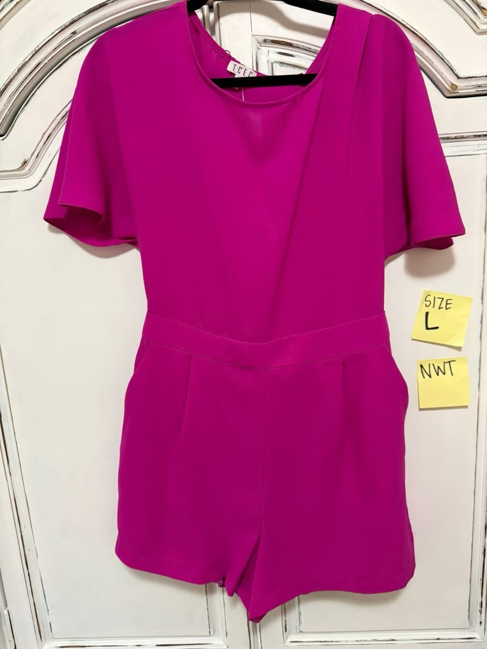 TCEC Fuchsia Short Sleeve Romper